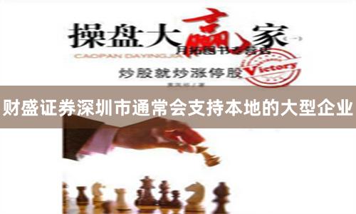 财盛证券深圳市通常会支持本地的大型企业
